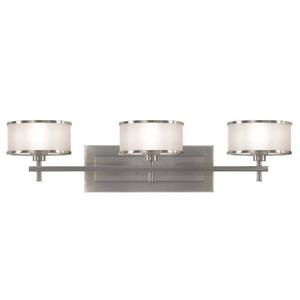MVS13703BS Casual Luxury 3 Bulb Bathroom Lighting - Brushed Steel MVS13703BS Casual Luxury 3 Bulb Bathroom Lighting - Brushed Steel