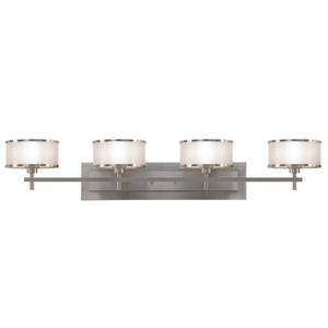 MVS13704BS Casual Luxury 4 or More Bulb Bathroom Lighting - Brushed Steel MVS13704BS Casual Luxury 4 or More Bulb Bathroom Lighting - Brushed Steel