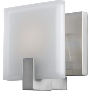 MVS14501BS Halstad 1 Bulb Wall Sconce - Brushed Steel MVS14501BS Halstad 1 Bulb Wall Sconce - Brushed Steel