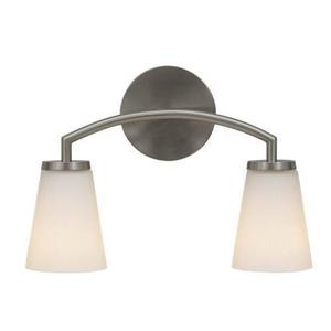 MVS15802BS Tribeca 2 Bulb Bathroom Lighting - Brushed Steel MVS15802BS Tribeca 2 Bulb Bathroom Lighting - Brushed Steel
