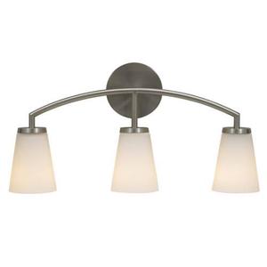 MVS15803BS Tribeca 3 Bulb Bathroom Lighting - Brushed Steel MVS15803BS Tribeca 3 Bulb Bathroom Lighting - Brushed Steel