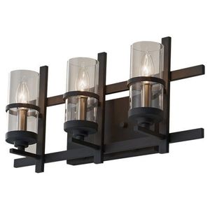 MVS20003AFBS Ethan 3 Bulb Bathroom Lighting - Antique Forged Iron / Brushed Steel MVS20003AFBS Ethan 3 Bulb Bathroom Lighting - Antique Forged Iron / Brushed Steel