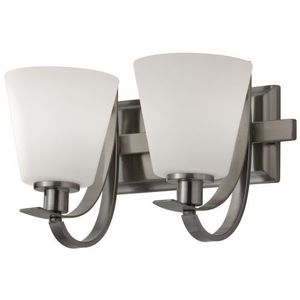 MVS21002BS Spectra 2 Bulb Bathroom Lighting - Brushed Steel MVS21002BS Spectra 2 Bulb Bathroom Lighting - Brushed Steel