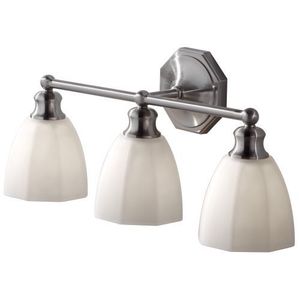 MVS23003BS Nella 3 Bulb Bathroom Lighting - Brushed Steel MVS23003BS Nella 3 Bulb Bathroom Lighting - Brushed Steel