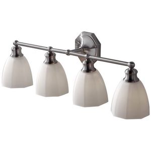 MVS23004BS Nella 4 or More Bulb Bathroom Lighting - Brushed Steel MVS23004BS Nella 4 or More Bulb Bathroom Lighting - Brushed Steel