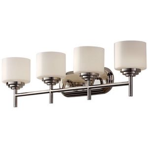 MVS26004PN Malibu 4 or More Bulb Bathroom Lighting - Polished Nickel MVS26004PN Malibu 4 or More Bulb Bathroom Lighting - Polished Nickel