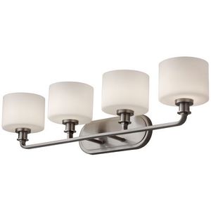 MVS29004BS Kincaid 4 or More Bulb Bathroom Lighting - Brushed Steel MVS29004BS Kincaid 4 or More Bulb Bathroom Lighting - Brushed Steel