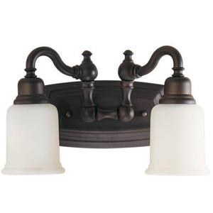 MVS8002ORB Canterbury 2 Bulb Bathroom Lighting - Oil Rubbed Bronze MVS8002ORB Canterbury 2 Bulb Bathroom Lighting - Oil Rubbed Bronze