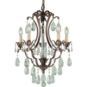 MF18825BRB Maison De Ville Mini Chandelier - British Bronze MF18825BRB Maison De Ville Mini Chandelier - British Bronze