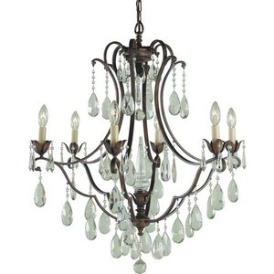 MF18836BRB Maison De Ville Mid Sized Chandelier Chandelier - British Bronze MF18836BRB Maison De Ville Mid Sized Chandelier Chandelier - British Bronze