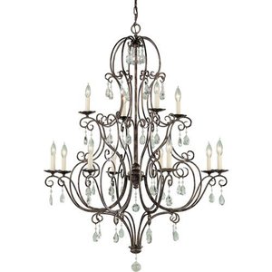 MF193884MBZ Chateau Large Foyer Chandelier Chandelier - Mocha Bronze MF193884MBZ Chateau Large Foyer Chandelier Chandelier - Mocha Bronze