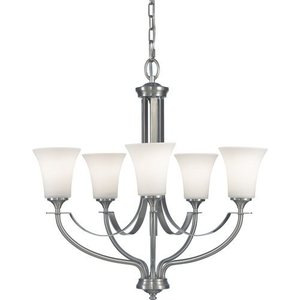 MF22525BS Barrington Mid Sized Chandelier Chandelier - Brushed Steel MF22525BS Barrington Mid Sized Chandelier Chandelier - Brushed Steel