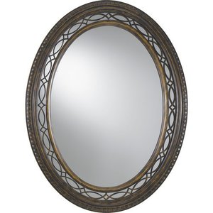 MMR1066WAL Edwardian Oval Mirror - Walnut MMR1066WAL Edwardian Oval Mirror - Walnut