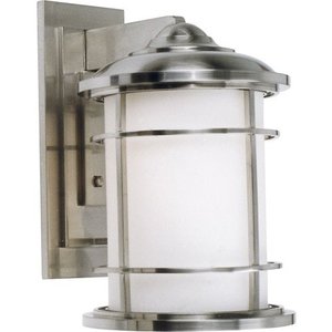 MOL2202BS Lighthouse Entrance Outdoor Wall Light - Brushed Steel MOL2202BS Lighthouse Entrance Outdoor Wall Light - Brushed Steel