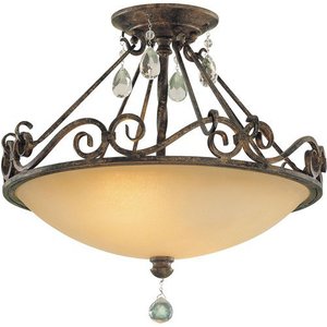 MSF190MBZ Chateau Semi Flush Mount Ceiling Light - Mocha Bronze MSF190MBZ Chateau Semi Flush Mount Ceiling Light - Mocha Bronze
