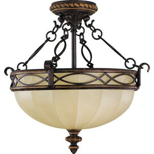 MSF220WAL Edwardian Semi Flush Mount Ceiling Light - Walnut MSF220WAL Edwardian Semi Flush Mount Ceiling Light - Walnut