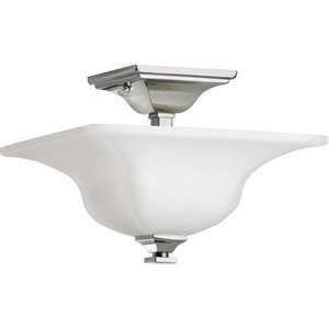 MSF236PN American Foursquare Semi Flush Mount Ceiling Light - Polished Nickel MSF236PN American Foursquare Semi Flush Mount Ceiling Light - Polished Nickel