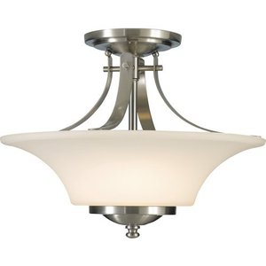 MSF241BS Barrington Semi Flush Mount Ceiling Light - Brushed Steel MSF241BS Barrington Semi Flush Mount Ceiling Light - Brushed Steel