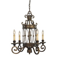 Mini Chandelier 22-1/2" Width Mini Chandelier 22-1/2" Width