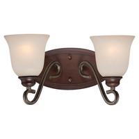 Bathroom Lighting (2 Bulbs) 15-1/4" Width Bathroom Lighting (2 Bulbs) 15-1/4" Width