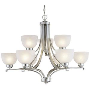 M142984 Paradox Large Foyer Chandelier Chandelier - Brushed Nickel M142984 Paradox Large Foyer Chandelier Chandelier - Brushed Nickel