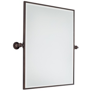 M1441267 Pivoting Square / Rectangular Mirror - Dark Brushed Bronze M1441267 Pivoting Square / Rectangular Mirror - Dark Brushed Bronze