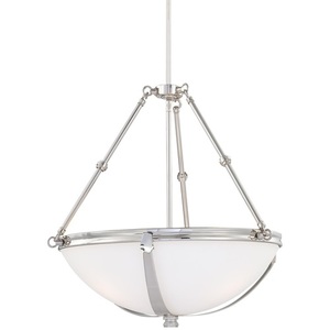M1503613 Brookview Up Light Pendant Light - Polished Nickel M1503613 Brookview Up Light Pendant Light - Polished Nickel