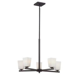 M1545167 City Square Mid Sized Chandelier Chandelier - Lathan Bronze M1545167 City Square Mid Sized Chandelier Chandelier - Lathan Bronze