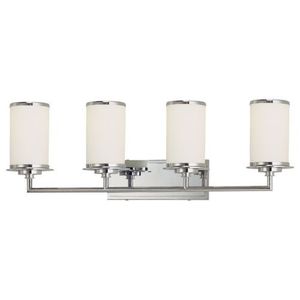 M372477PL Glass Note 4 or More Bulb Bathroom Lighting - Chrome M372477PL Glass Note 4 or More Bulb Bathroom Lighting - Chrome