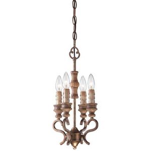 M4206290 Abbott Place Mini Chandelier - Classic Oak Patina M4206290 Abbott Place Mini Chandelier - Classic Oak Patina