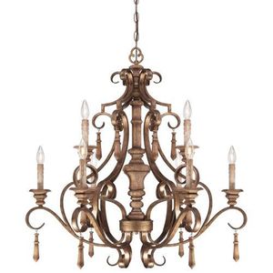 M4209290 Abbott Place Mid Sized Chandelier Chandelier - Classic Oak Patina M4209290 Abbott Place Mid Sized Chandelier Chandelier - Classic Oak Patina