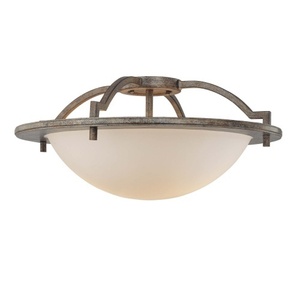 M4463273 Compositions Semi Flush Mount Ceiling Light - Aged Patina Iron w/Travertine Stone M4463273 Compositions Semi Flush Mount Ceiling Light - Aged Patina Iron w/Travertine Stone