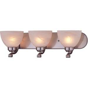 M542384 Paradox 3 Bulb Bathroom Lighting - Brushed Nickel M542384 Paradox 3 Bulb Bathroom Lighting - Brushed Nickel