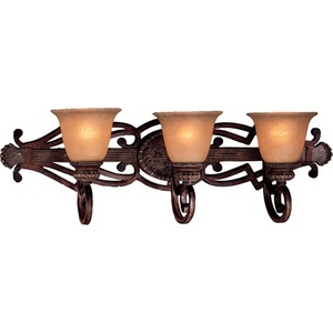 M5953126 Belcaro 3 Bulb Bathroom Lighting - Belcaro Walnut M5953126 Belcaro 3 Bulb Bathroom Lighting - Belcaro Walnut