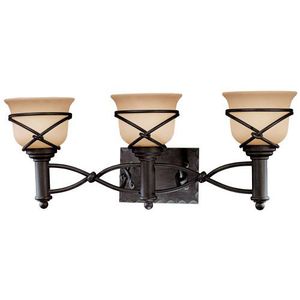 M59731138 Aspen II 3 Bulb Bathroom Lighting - Aspen Bronze M59731138 Aspen II 3 Bulb Bathroom Lighting - Aspen Bronze