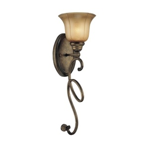 M6141573 La Cecilia 1 Bulb Wall Sconce - Patina Iron M6141573 La Cecilia 1 Bulb Wall Sconce - Patina Iron