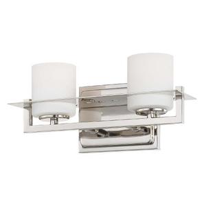 M64621613 Compositions 2 Bulb Bathroom Lighting - Polished Nickel M64621613 Compositions 2 Bulb Bathroom Lighting - Polished Nickel
