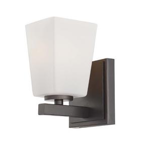 M6541167 City Square 1 Bulb Wall Sconce - Lathan Bronze M6541167 City Square 1 Bulb Wall Sconce - Lathan Bronze