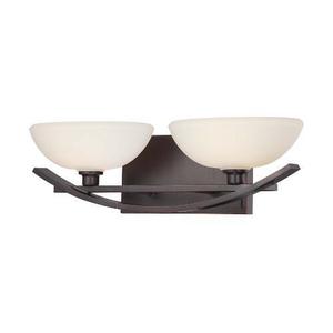 M6582167 Galante 2 Bulb Bathroom Lighting - Lathan Bronze M6582167 Galante 2 Bulb Bathroom Lighting - Lathan Bronze