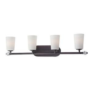 M6614298 Modern Continental 4 or More Bulb Bathroom Lighting - Kinston Bronze M6614298 Modern Continental 4 or More Bulb Bathroom Lighting - Kinston Bronze