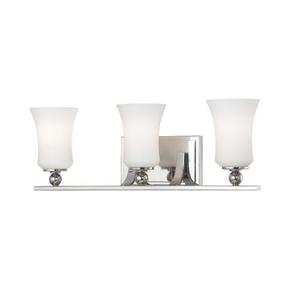 M6623613 Ameswood 3 Bulb Bathroom Lighting - Polished Nickel M6623613 Ameswood 3 Bulb Bathroom Lighting - Polished Nickel
