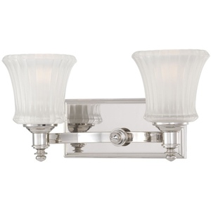 M6682613 Hayvenhurst 2 Bulb Bathroom Lighting - Polished Nickel M6682613 Hayvenhurst 2 Bulb Bathroom Lighting - Polished Nickel