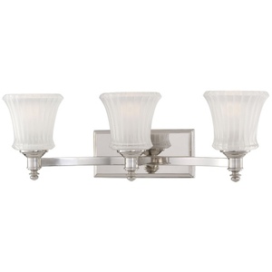 M6683613 Hayvenhurst 3 Bulb Bathroom Lighting - Polished Nickel M6683613 Hayvenhurst 3 Bulb Bathroom Lighting - Polished Nickel