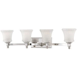 M6684613 Hayvenhurst 4 or More Bulb Bathroom Lighting - Polished Nickel M6684613 Hayvenhurst 4 or More Bulb Bathroom Lighting - Polished Nickel