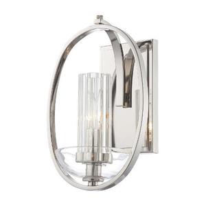 M6690613 Urban Nouveau 1 Bulb Wall Sconce - Polished Nickel M6690613 Urban Nouveau 1 Bulb Wall Sconce - Polished Nickel