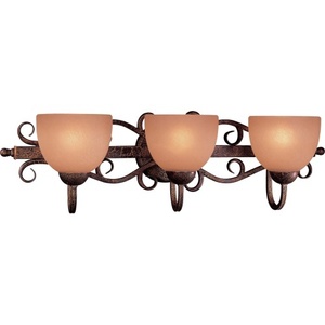 M6723355 Caspian 3 Bulb Bathroom Lighting - Golden Bronze M6723355 Caspian 3 Bulb Bathroom Lighting - Golden Bronze