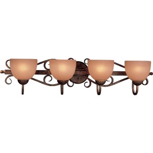 M6724355 Caspian 4 or More Bulb Bathroom Lighting - Golden Bronze M6724355 Caspian 4 or More Bulb Bathroom Lighting - Golden Bronze