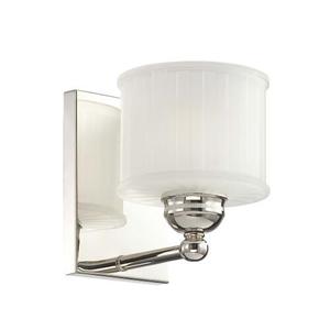 M67311613 1730 Series 1 Bulb Wall Sconce - Polished Nickel M67311613 1730 Series 1 Bulb Wall Sconce - Polished Nickel