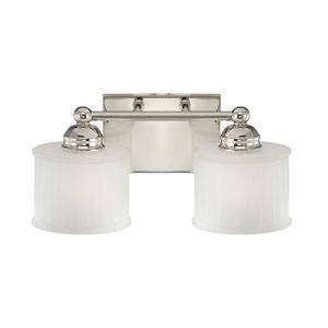 M67321613 1730 Series 2 Bulb Bathroom Lighting - Polished Nickel M67321613 1730 Series 2 Bulb Bathroom Lighting - Polished Nickel