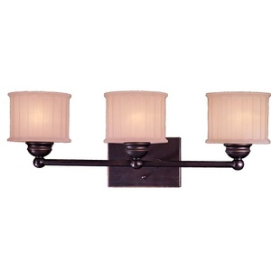 M6733167 1730 Series 3 Bulb Bathroom Lighting - Lathan Bronze M6733167 1730 Series 3 Bulb Bathroom Lighting - Lathan Bronze